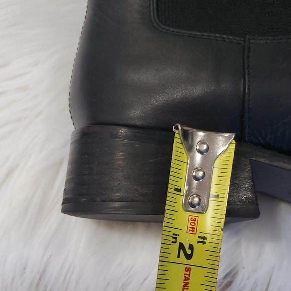 Sam Edelman Torance Chelsea Black Leather Pull On Ankle Bootie Boots Sz 7.5 - Picture 13 of 15